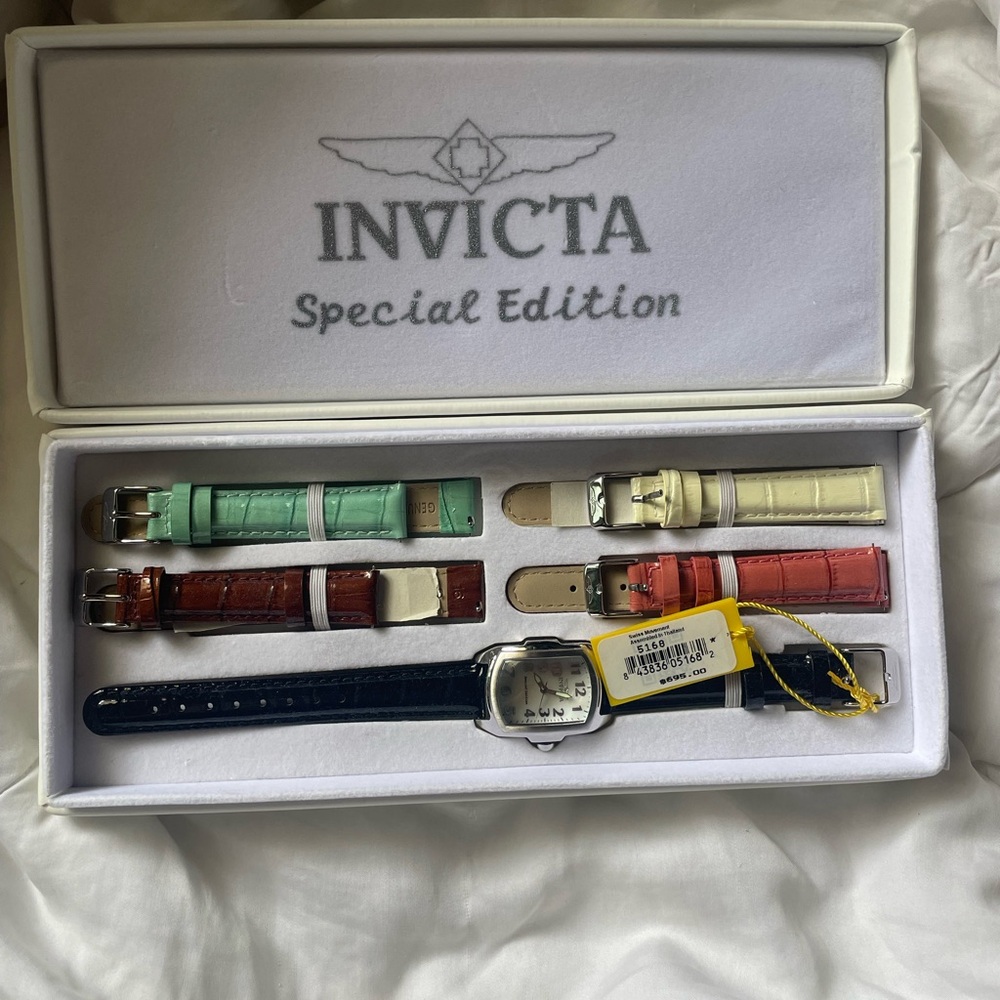 Invicta Special Edition Watch with Colorful Straps